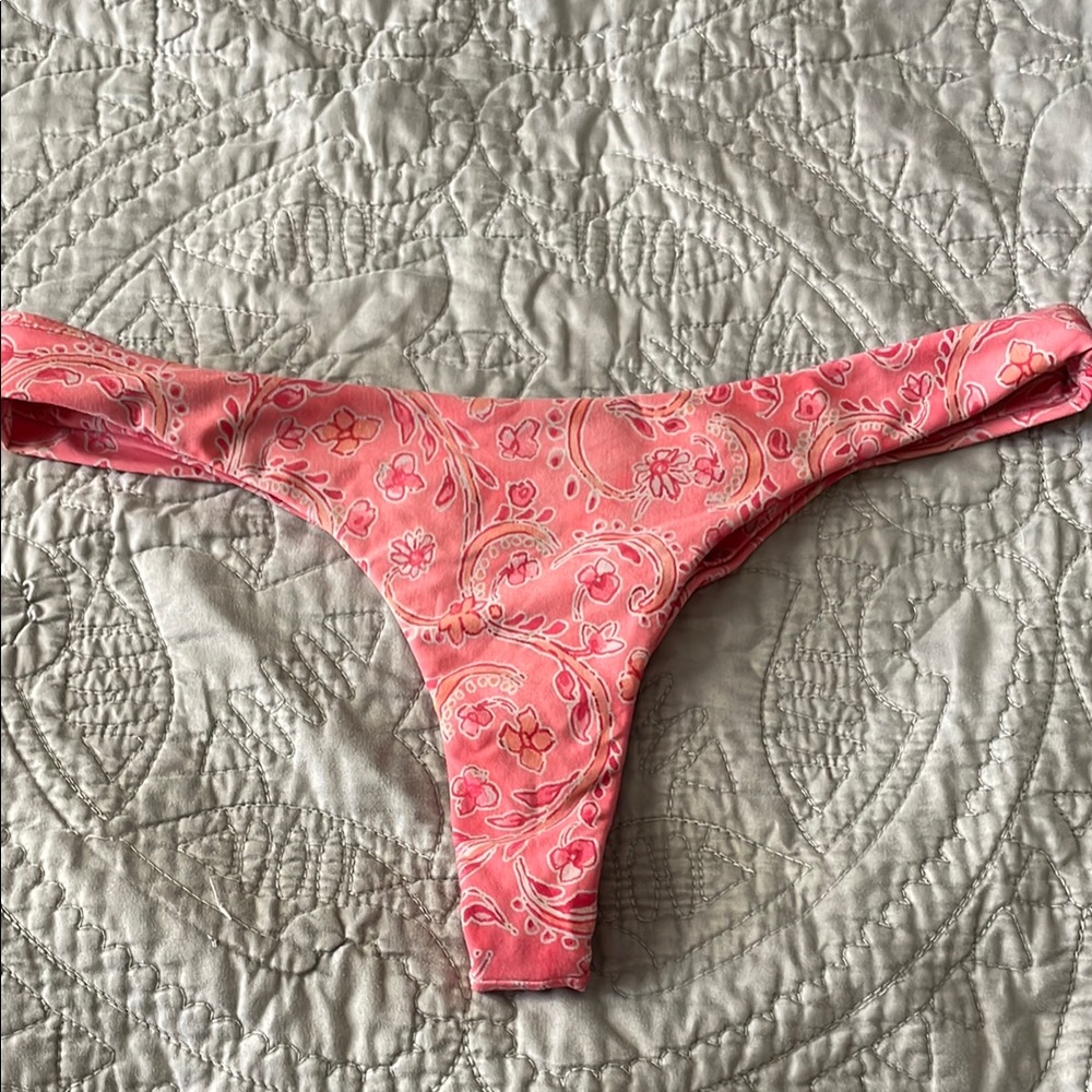 Midori Kai Coral Paisley Bikini Bottom L